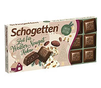 Молочный шоколад Schogetten White Nougat с белой нугой 100 грамм Германия