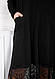 Вечернее черное длинное платье с кружевом большие размеры, фото 3