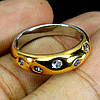 Кольцо натуральный Танзанит (Танзания). Размер кольца 19. Серебро 925, позолота белым и желтым золотом, фото 3