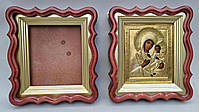 Фігурні кіоти для ікон з внутрішніми дерев'яними рамами під золото, фото 2