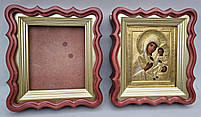 Фігурні кіоти для ікон з внутрішніми дерев'яними рамами під золото, фото 6