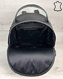 Кожаная сумка рюкзак «Rashel» черный, фото 4