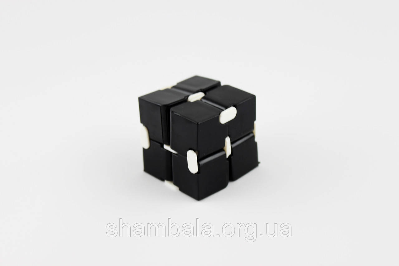 Мини куб головоломка, кубик рубика бесконечный черный Cube Magic Fidget интеллектуальная игрушка (109213)