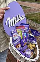 Подарочный набор сладостей Milka. Большой набор Милка. Подарок руководителю на День Рождения. Box Milka