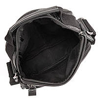 Мужская кожаная сумка через плече Tiding Bag SK N7689  черная, фото 10