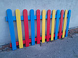 Дерев'яний парканчик "Класичний" 2000*1000 мм (Сосна) - у різних кольорах (3 кольори), фото 5