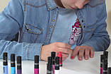 Дитячий лак-олівець для нігтів Malinos Creative Nails на водній основі (2 кольори Темно-червоний + Темно-синій), фото 5