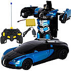 Машинка Трансформер Bugatti Robot Car Size 1:12, фото 7