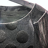 Святкове підліткове плаття для дівчинки (чорне), розміри 146-158, Lukas, фото 3