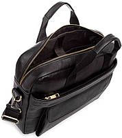 Мужская кожаная сумка Tiding Bag 173412 Черная, фото 10