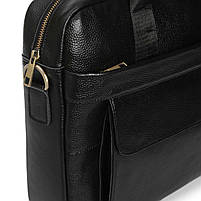 Чоловіча шкіряна сумка Tiding Bag 173412 Чорна, фото 8
