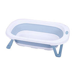 Детская ванночка-трансформер Bestbaby BS-8812 Blue складная для купания младенцев