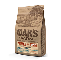 OAK'S FARM Grain Free Salmon with Krill Adult All Breed Dogs для собак всех пород с лососем и крилем 2 кг