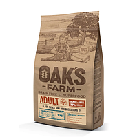 OAK'S FARM Grain Free Salmon with Krill Adult Small and Mini Breed Dogs для собак малых пород 2 кг