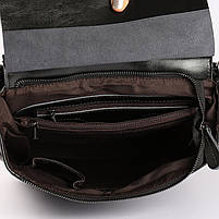 Женский рюкзак-сумка черного цвета из натуральной кожи Tiding Bag - 24094, фото 10