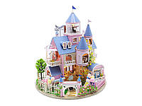 Кукольный 3D домик конструктор Румбокс  Fairy Castle L2121Z Сказочный замок (Dust Cover с защитным куполом), фото 1