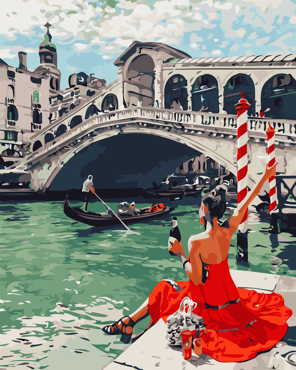 Картина по номерам "Праздник в Венеции" 40*50см