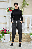 Спортивные штаны женские на флисе (Арт. K378/N/Graphite), фото 2