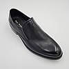 Чоловічі шкіряні туфлі без шнурків Boss Victor чорні SH0048/48, фото 3