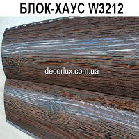 Блокхаус металлический Темне Дерево W2804 Металлический сайдинг под бревно, фото 1