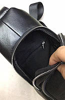 Черный мужской кожаный слинг TidinBag - MK 514321, фото 3