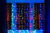 Гірлянда електрична "Бахрома" led 120, мультиколір, Гирлянда новогодняя светодиодная "Бахрома", фото 2
