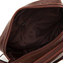 Мужская кожаная сумка через плече Tiding Bag SK N7689  коричневая, фото 10