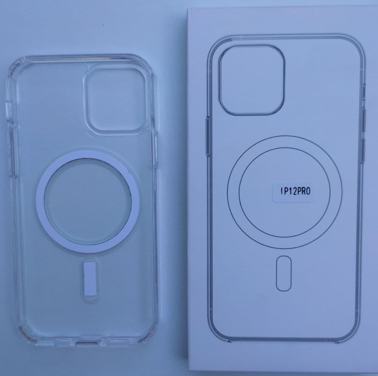 Чехол для телефона Apple с поддержкой MagSaf  прозрачный противоударный бортик прикрывает камеру