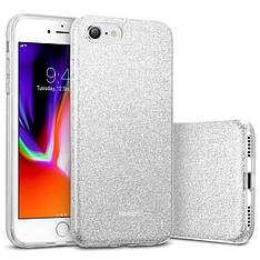 Силиконовый чехол ESR Makeup Glitter Case Silver для iPhone 8 | 7 | SE (2020)