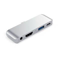Хаб Satechi Aluminum Type-C Mobile Pro Hub Silver для iPad Pro 11" | 12.9" | Air 4