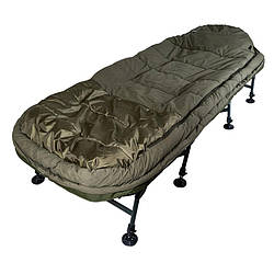 Раскладушка карповая + спальный мешок Ranger BED 85 Kingsize Sleep (2060x895x410/570мм), оливковая