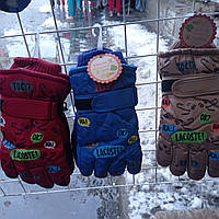 Детские перчатки на микрофлисе Lacoste!