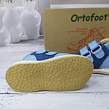 Антиварусные кросівки для хлопчика (Блакитні) Ortofoot Baby Cross Varus 402B розмір 12см-16см, фото 2