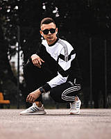 Костюм Adidas Рефлектив черный Молодёжный спортивный костюм адидас S M L XL