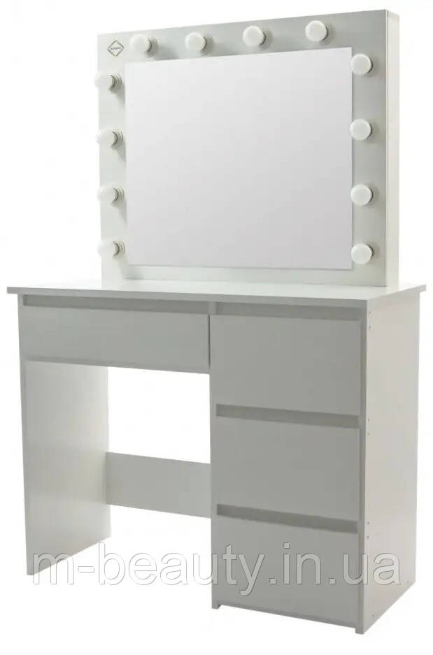 Визажный стол Зеркало визажное с подсветкой В-071 туалетный столик для визажиста рабочие места парикмахеров