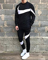 Спортивный мужской чёрный костюм Nike Winter Молодёжный спортивный костюм Nike S M L XL