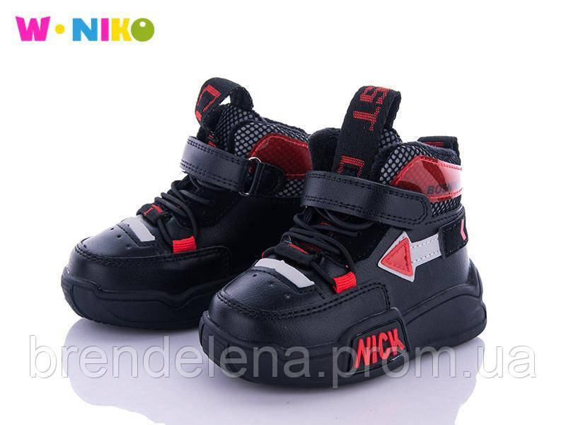 Демисезонные хайтопы кроссовки  для мальчиков W.niko (код 7354-00) р24