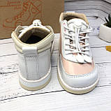 Антиварусные дитячі кросівки для дівчинки (Білий/Рожевий) Ortofoot Cross Varus 402 розмір 17см-21см, фото 2