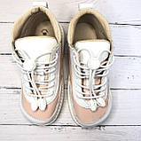 Антиварусные дитячі кросівки для дівчинки (Білий/Рожевий) Ortofoot Cross Varus 402 розмір 17см-21см, фото 3