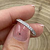 Кольцо серебряное женское ps24r вставка белые фианиты размер 18, фото 5