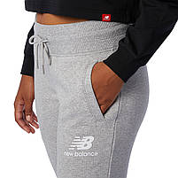 Штани спортивні жіночі New Balance Essentials FT WP03530AG колір: сірий, фото 6