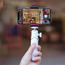 Міні-штатив для смартфона камери Ulanzi MT-08 білого кольору з шарнірною головкою настільний регульований, фото 3