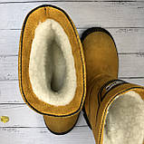 Зимові дитячі непромокальні чоботи на хутрі (жовті) Husky, розміри 25-36, Alisa Line, фото 5