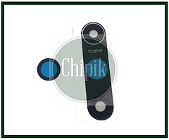 Скло (віконце камери) для Xiaomi Mi 10 108Mpx, Чорне