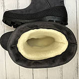 Зимові непромокальні чоботи на хутрі для дитини (графіт) Husky, розміри 25-36, Alisa Line, фото 3
