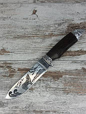 Мисливський ніж ВОВК COLUNBIA 28,5см / Н-931 в комплекті з універсальним викидних ножем АК-29/21 см All, фото 3
