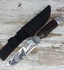 Охотничий нож ВОЛК COLUNBIA 28,5СМ / Н-931 в комплекте с универсальным выкидным ножом АК-29 / 21 см All, фото 3