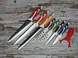 Набір кухонних ножів з 8 предметів в комплекті з ручною точила для ножів Household Knife Sharpener All, фото 2