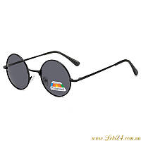 Солнцезащитные поляризационные очки как у Джона Ленона (Микки Рурка, Леона киллера, ретро, хиппи, стимпанк)