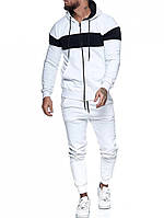 Спортивный костюм DNK MAFIA - Prime белый с чёрным Молодёжный спортивный костюм S M L XL